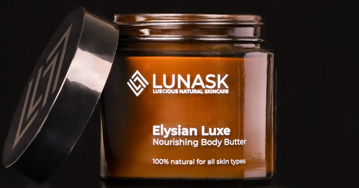 Elysian Luxe Nourishing Body Butter by Lunask — high-end natural body butter rooted in West African heritage made in UK